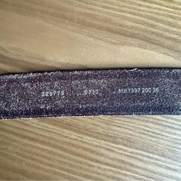 Fossil belt size 36 brown leather silver buckle - Picture 6 of 7